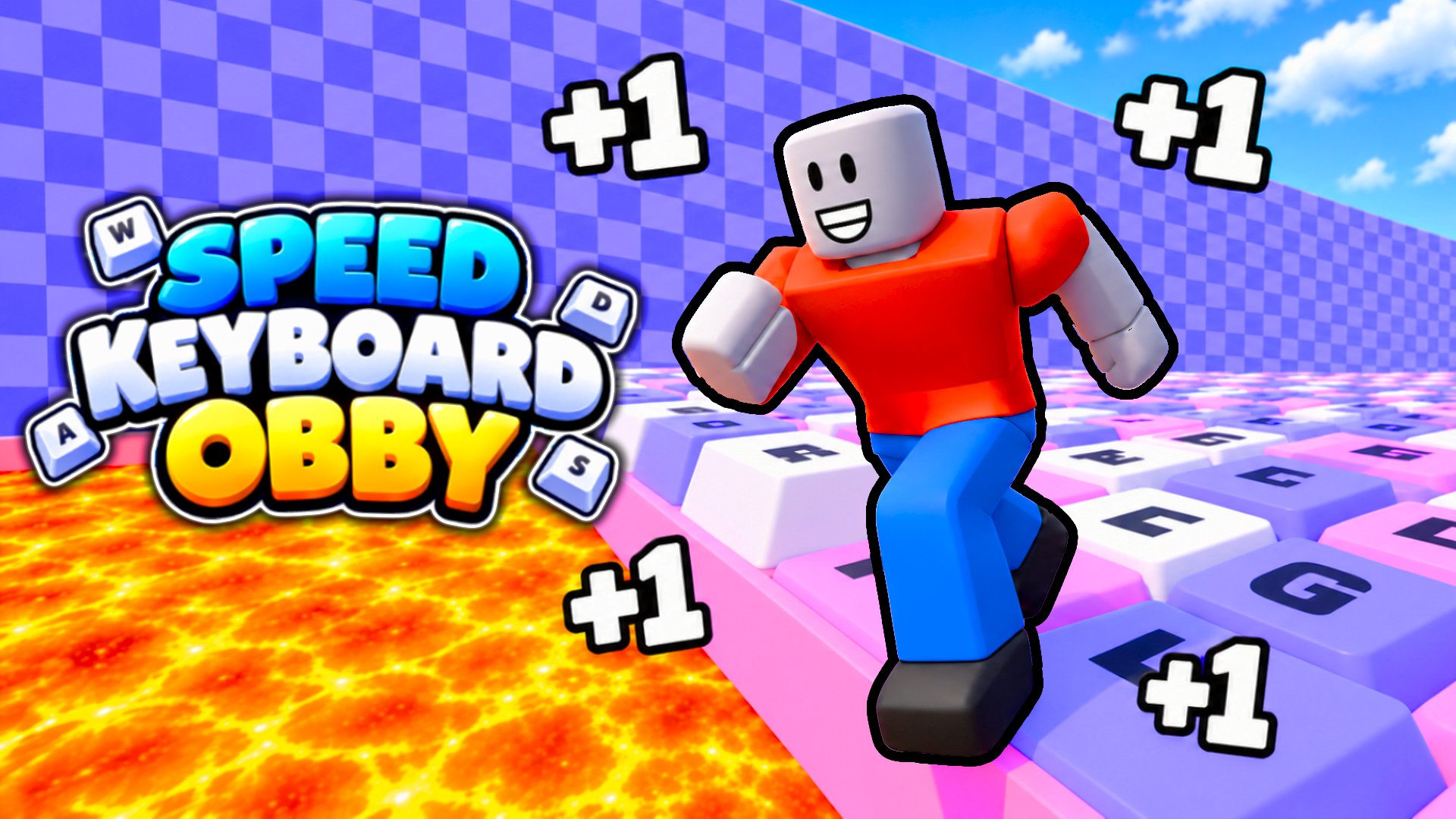 +1 Speed Keyboard Obby - Tapkki Game