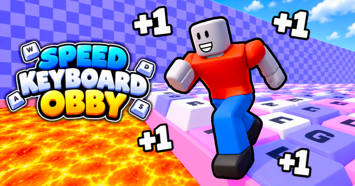 +1 Speed Keyboard Obby - Tapkki 游戏