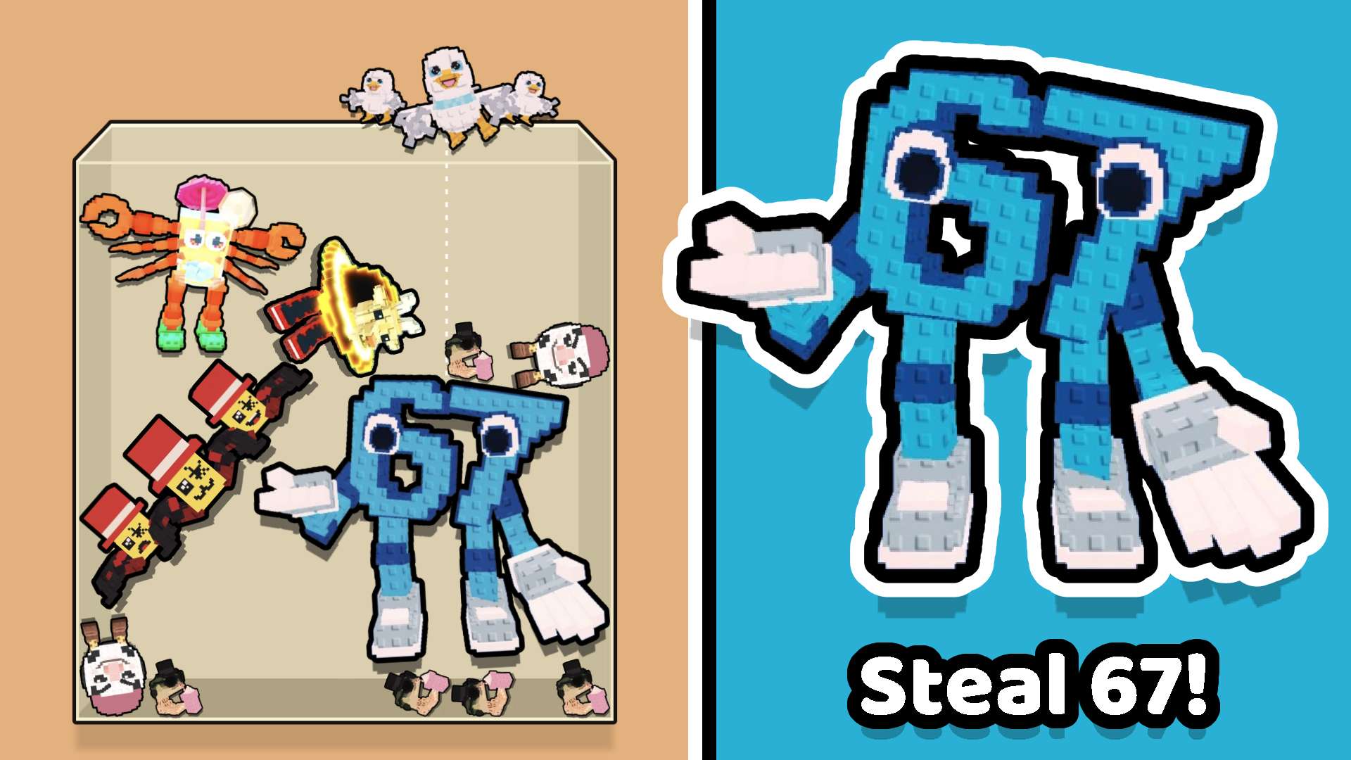 🎮 67 Steal a Brainrot Game 🕹️ CrazyGamesでプレイ