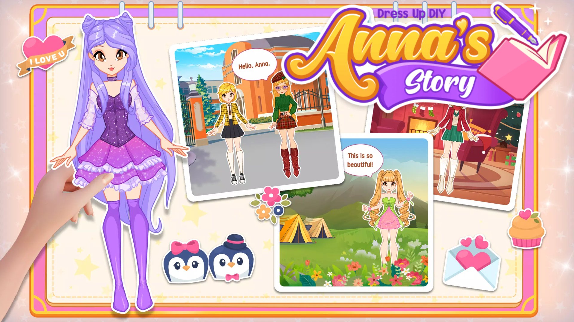 Thumbnail Anna's Story: Dress Up DIY 🕹️ Play on CrazyGames