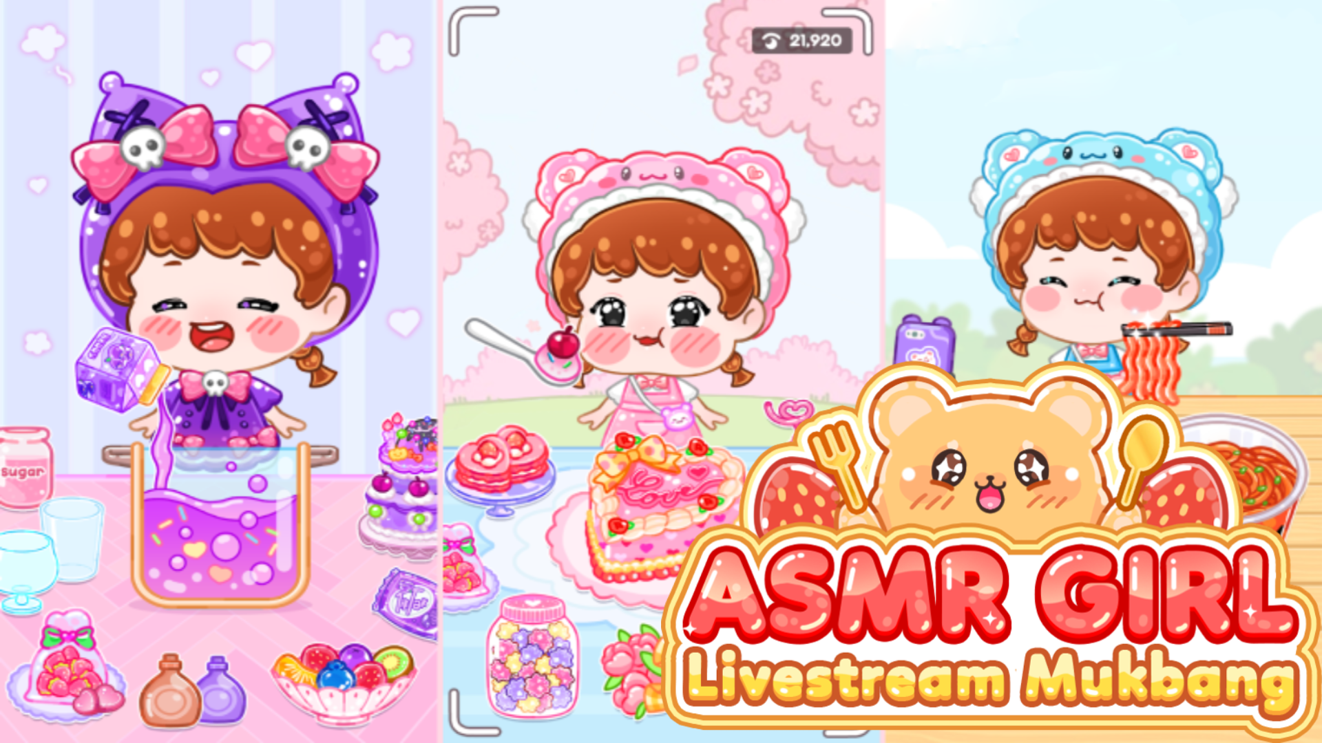 ASMR Girl: Livestream Mukbang