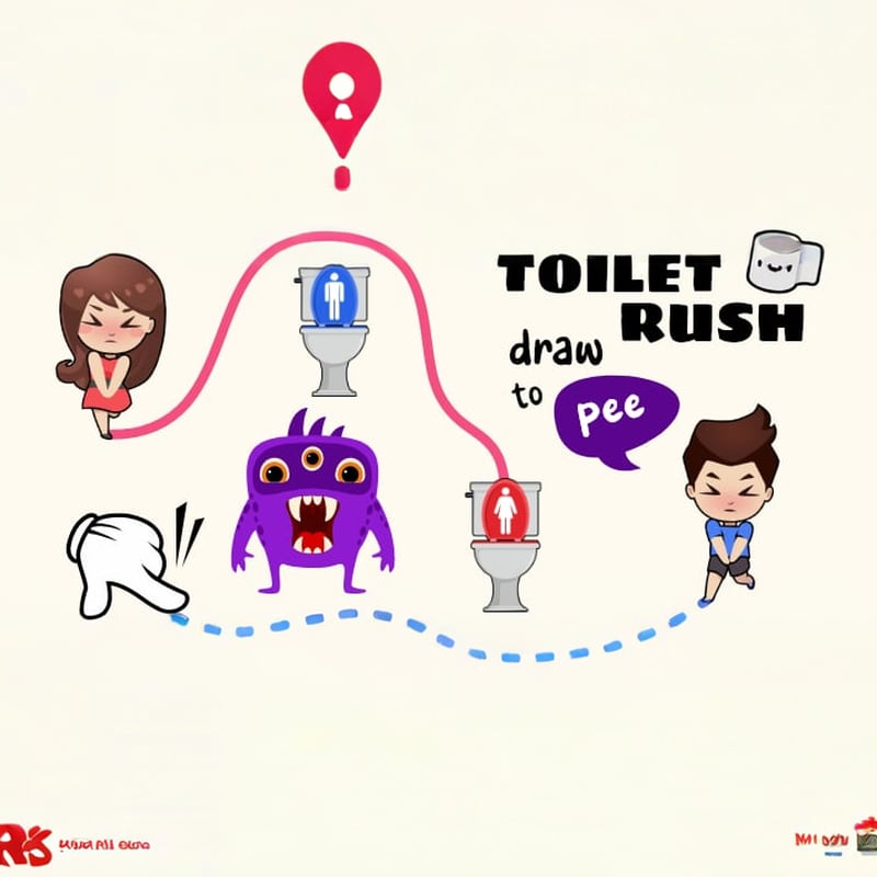 Toilet Rush - Draw Puzzle 🕹️ CrazyGamesでプレイ