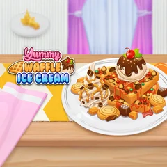 Yummy Waffle Ice Cream