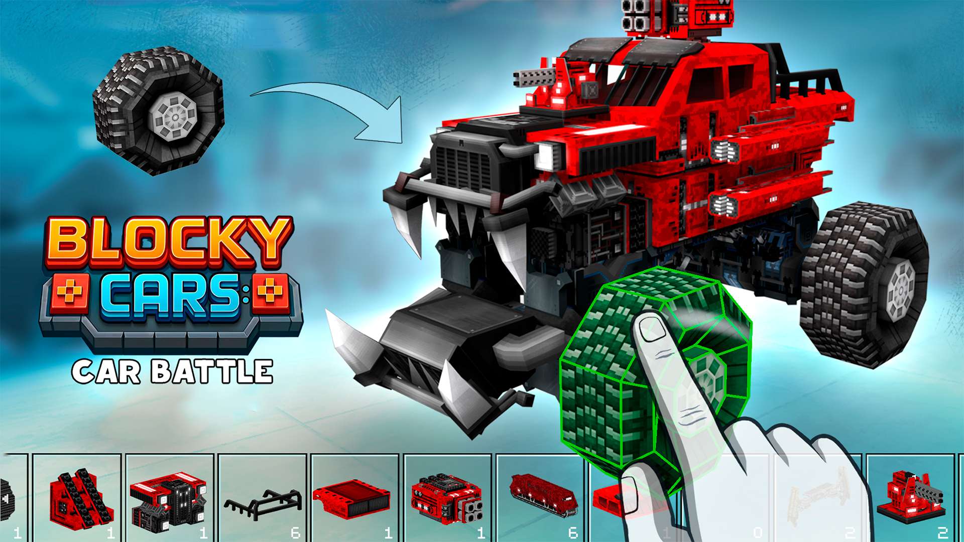 Blocky Cars: Car Battle