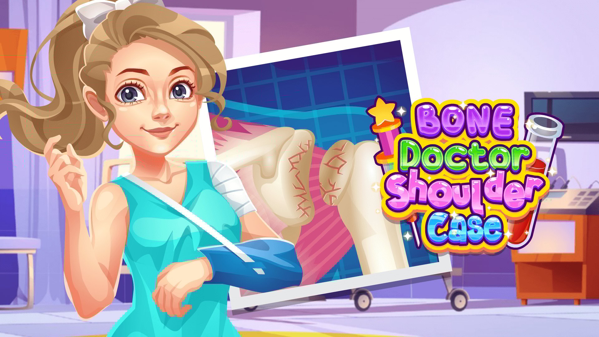 Play Bone Doctor Shoulder Case | Fun Surgery & Glamorous Makeover Play Now at ZestPlay