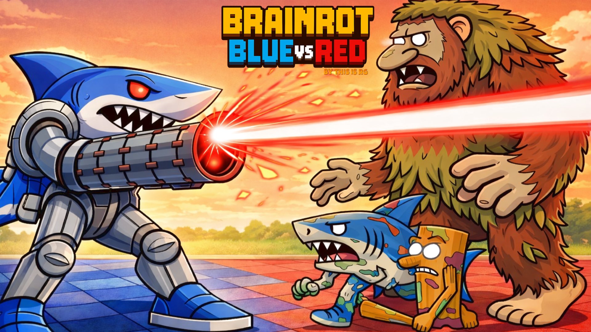 Brainrot Blue Vs Red