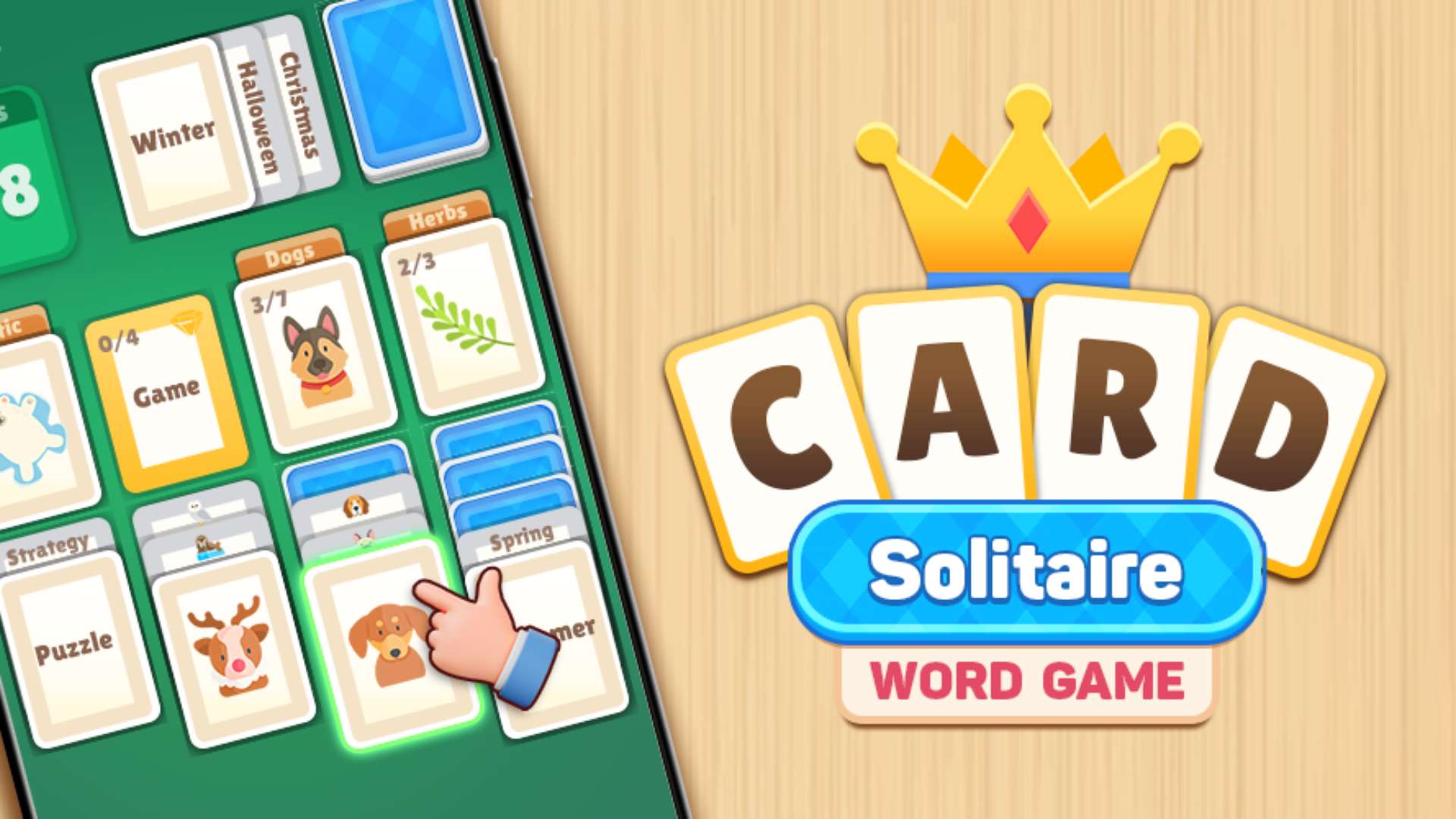 Card Solitaire: Word Game 🕹️ CrazyGamesでプレイ