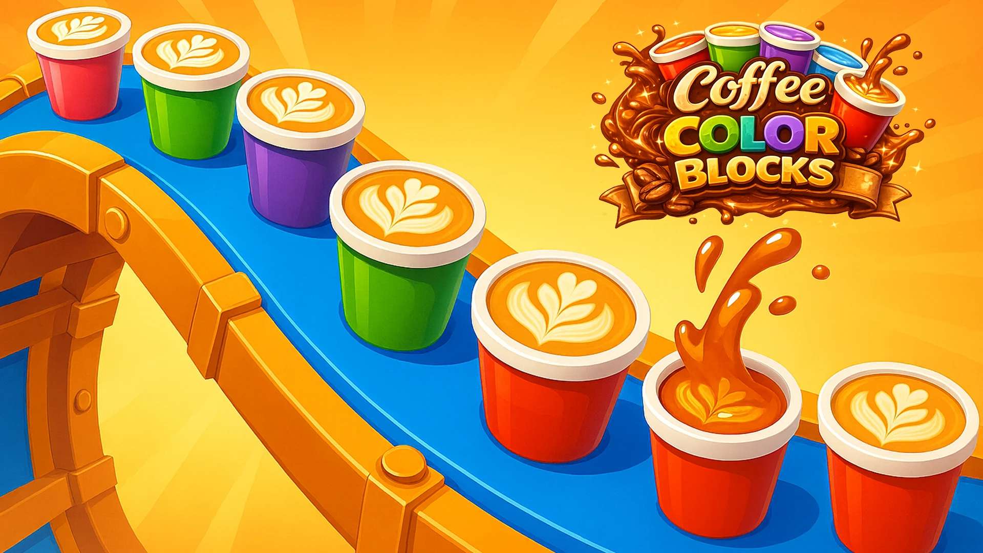 Coffee Color Blocks 🕹️ CrazyGamesでプレイ