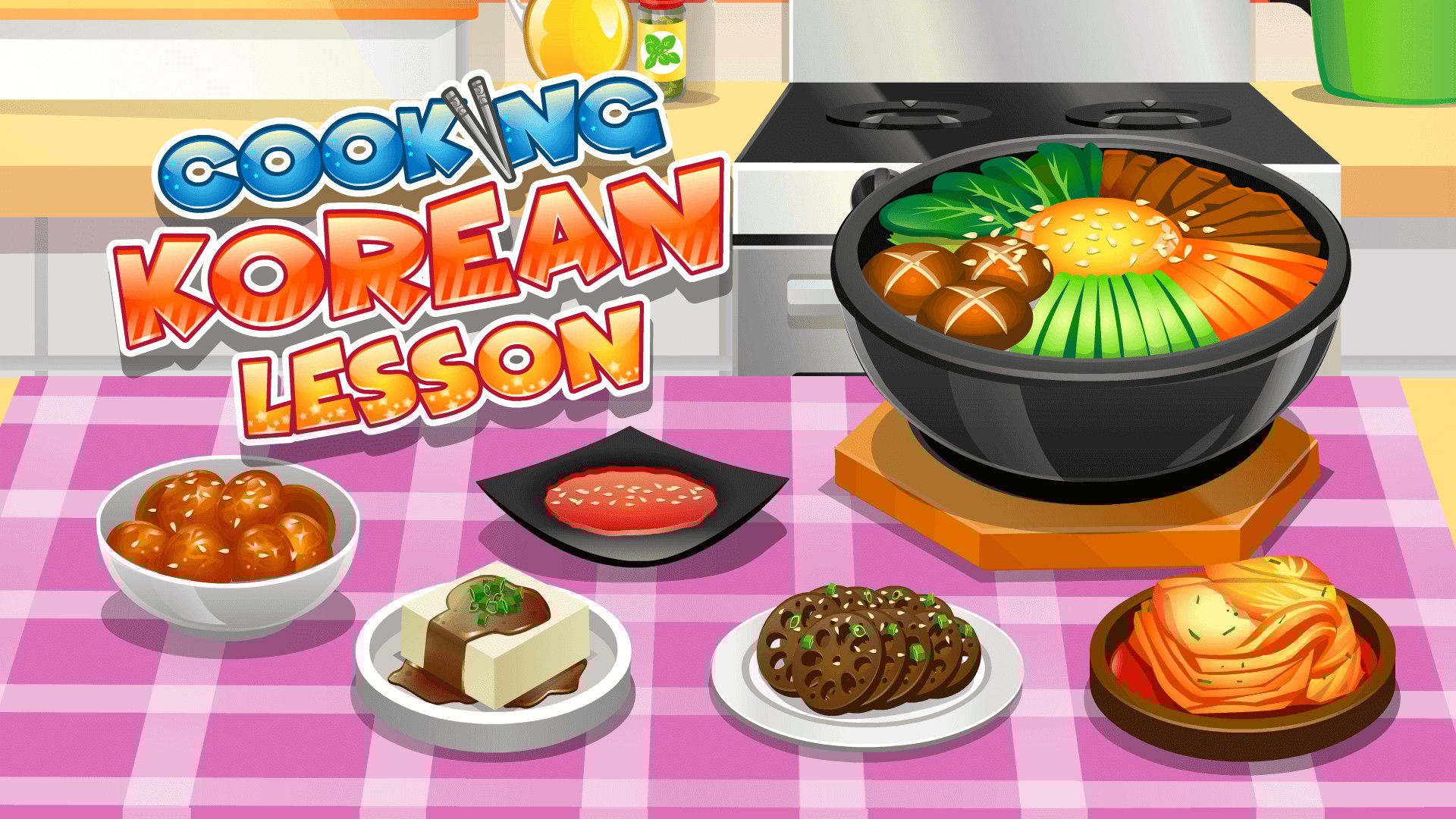 Thumbnail Cooking Korean Lesson 🕹️ Play on CrazyGames