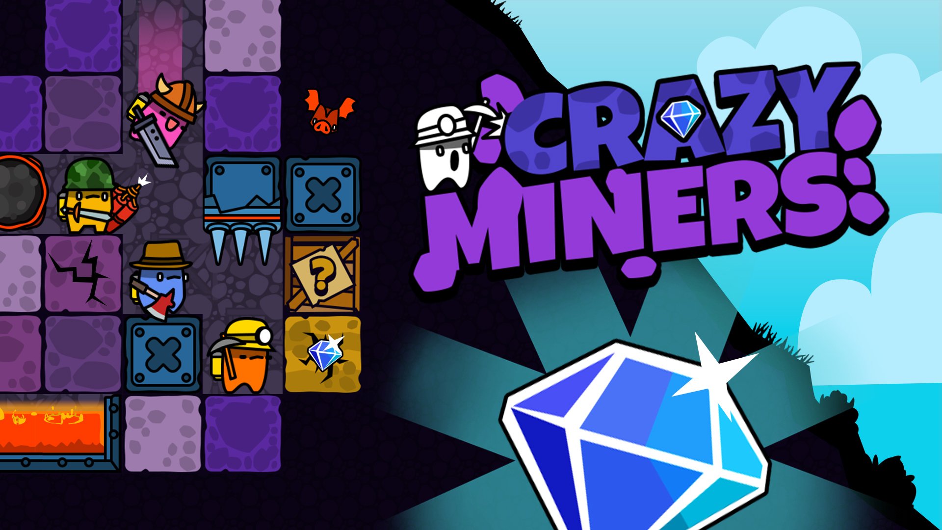 Play Crazy Miners - Free Digging Battle Game | Diamonds, Tunnels, Thrills - Play Now on ZestPlay