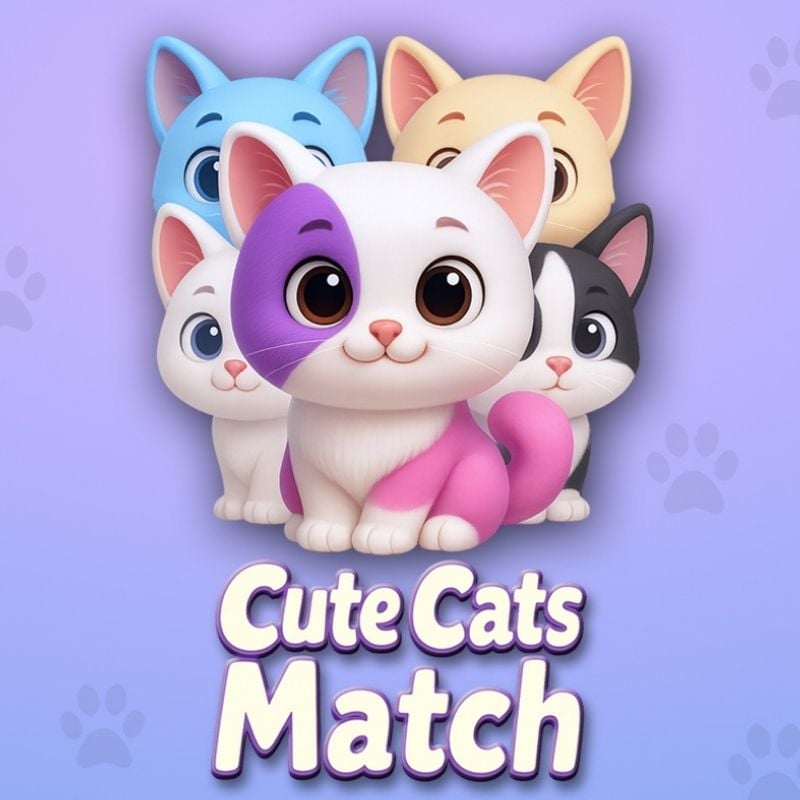 Cute Cats Match 🕹️ Jogue na CrazyGames