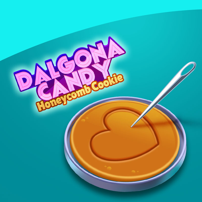 Dalgona Candy Honeycomb Cookie