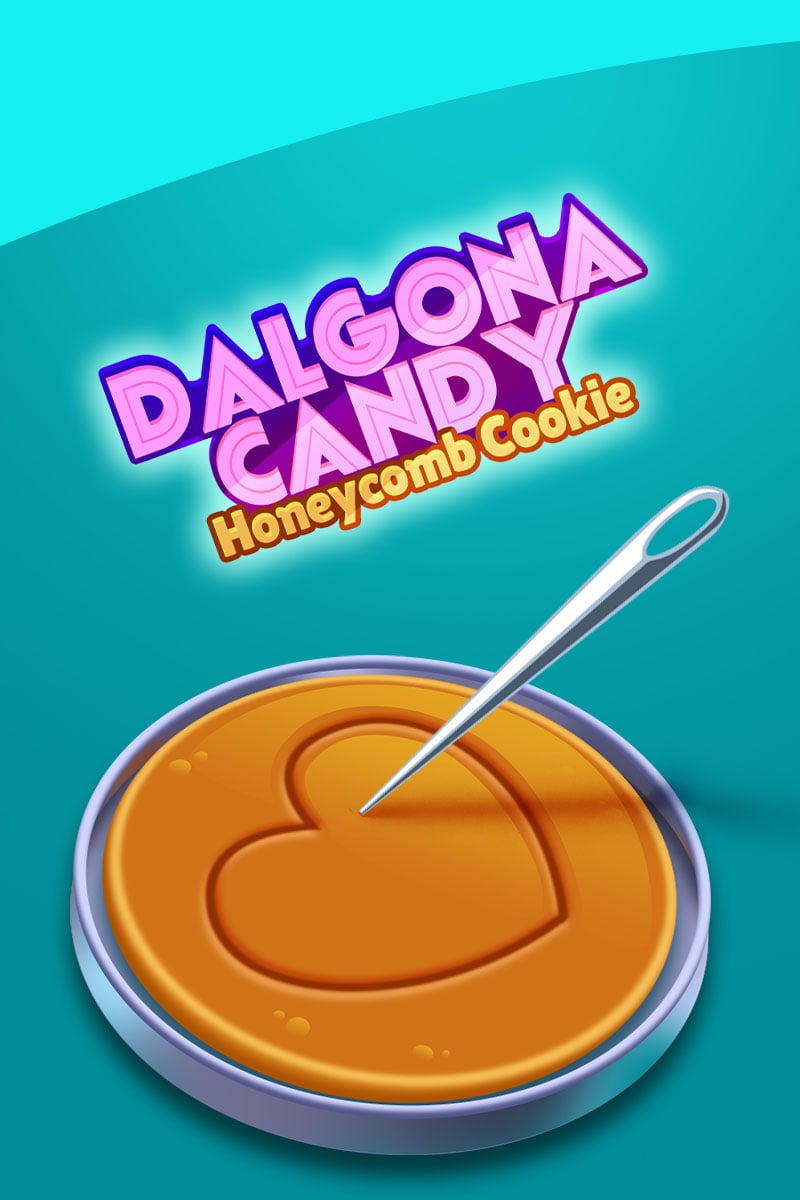 Dalgona Candy Honeycomb Cookie