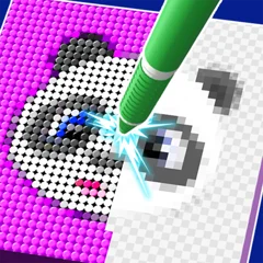 Diamond Drawing by Numbers