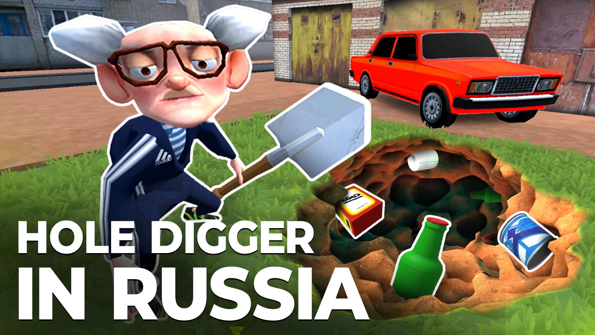 Hole Digger in Russia 🕹️ CrazyGamesでプレイ