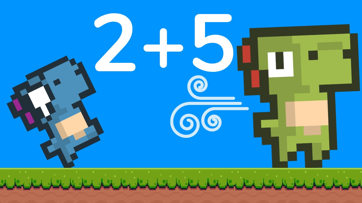 Dino Addition Race - Game Screenshot
