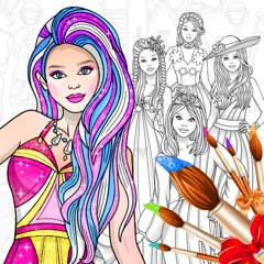 Dress Up Games & Coloring Book