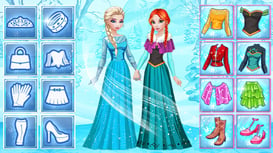 Elsa & Anna's Icy Dress Up