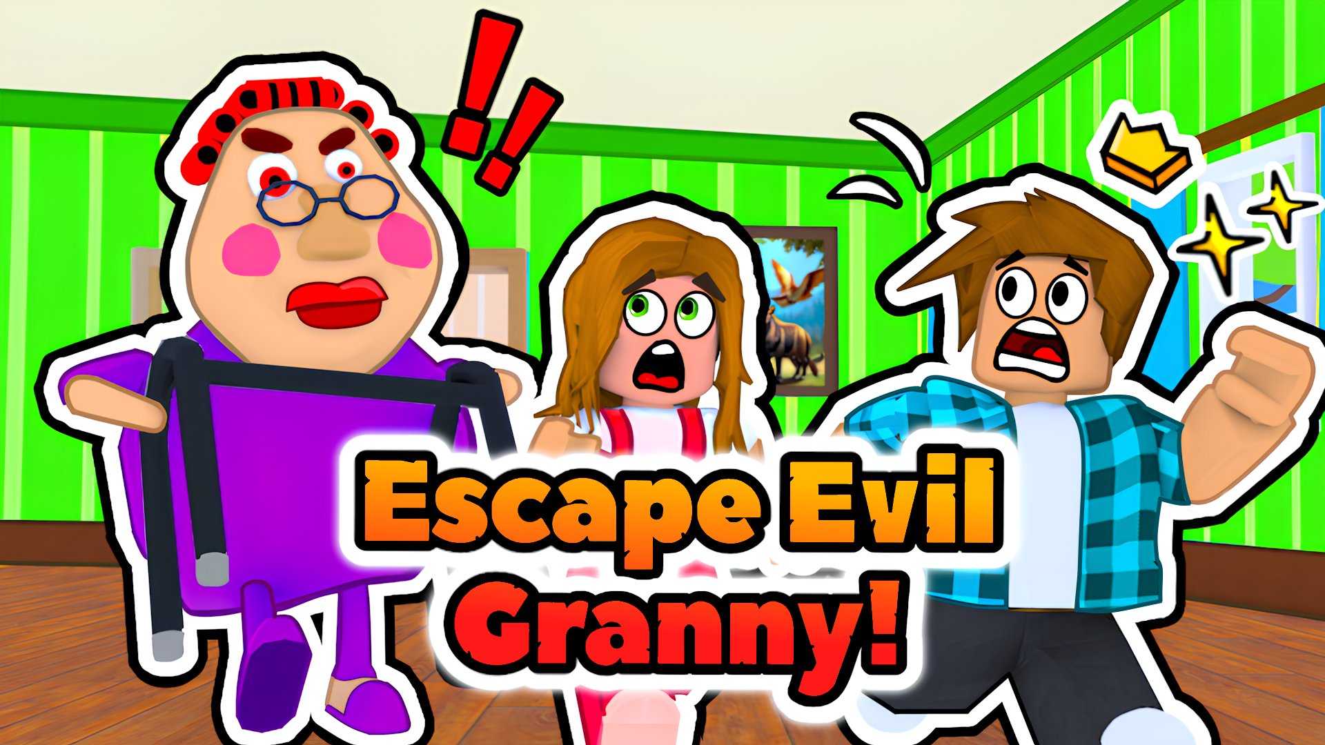 Thumbnail Escape Evil Granny! 🕹️ Play on CrazyGames
