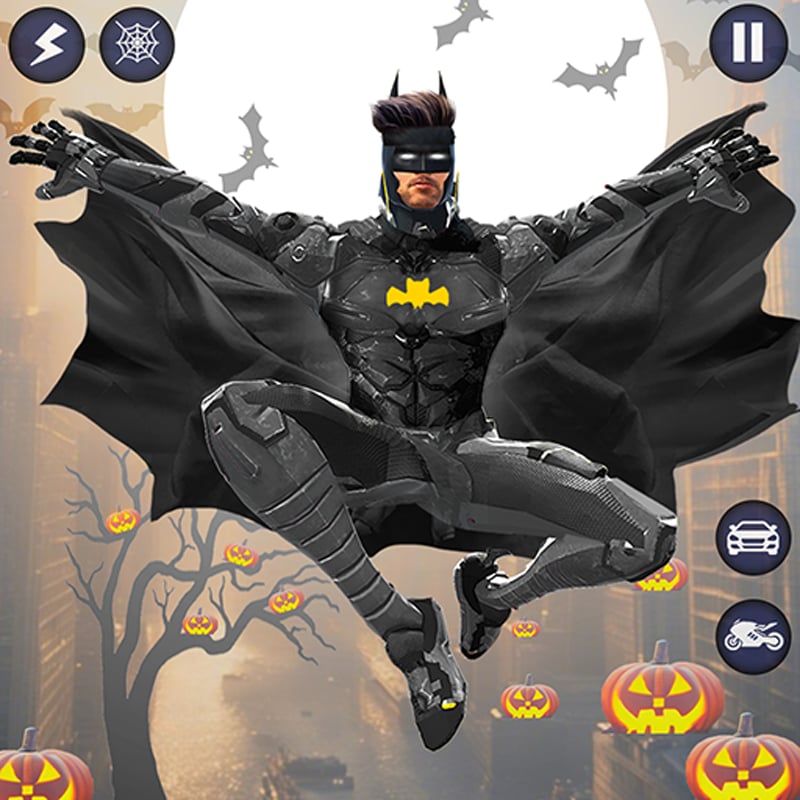 Flying Bat Robot Car Transform Game 🕹️ CrazyGamesでプレイ