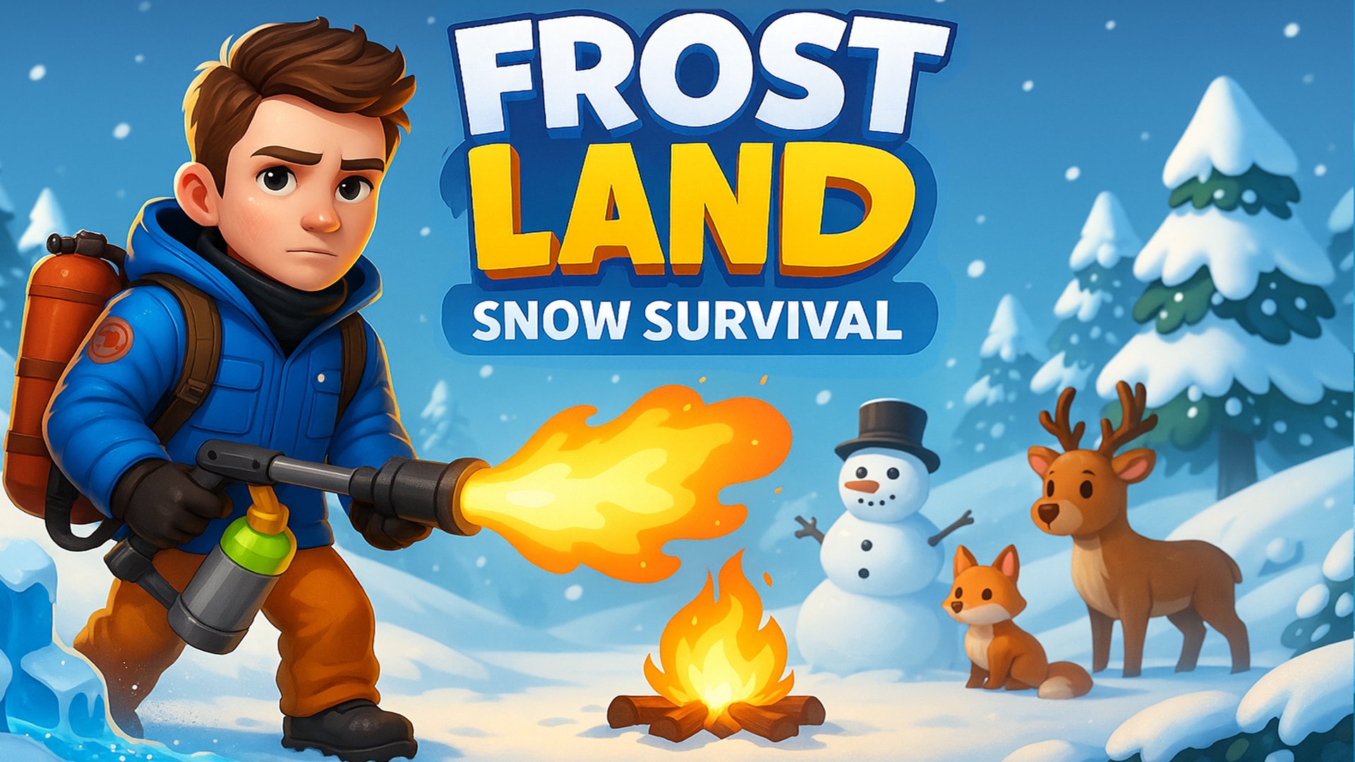 Thumbnail Frost Land - Snow Survival 🕹️ Play on CrazyGames