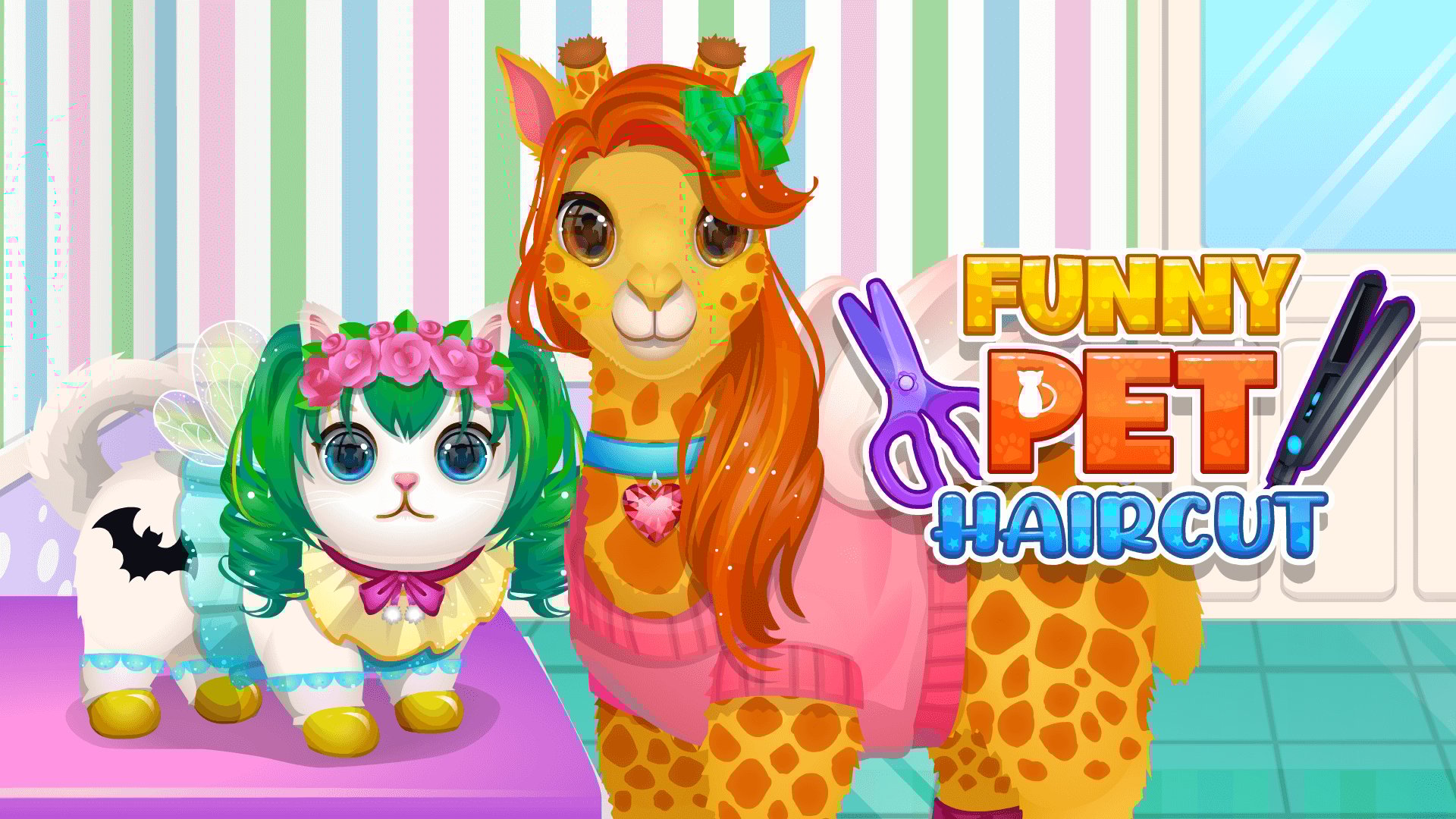 Thumbnail Funny Pet Haircut 🕹️ Play on CrazyGames