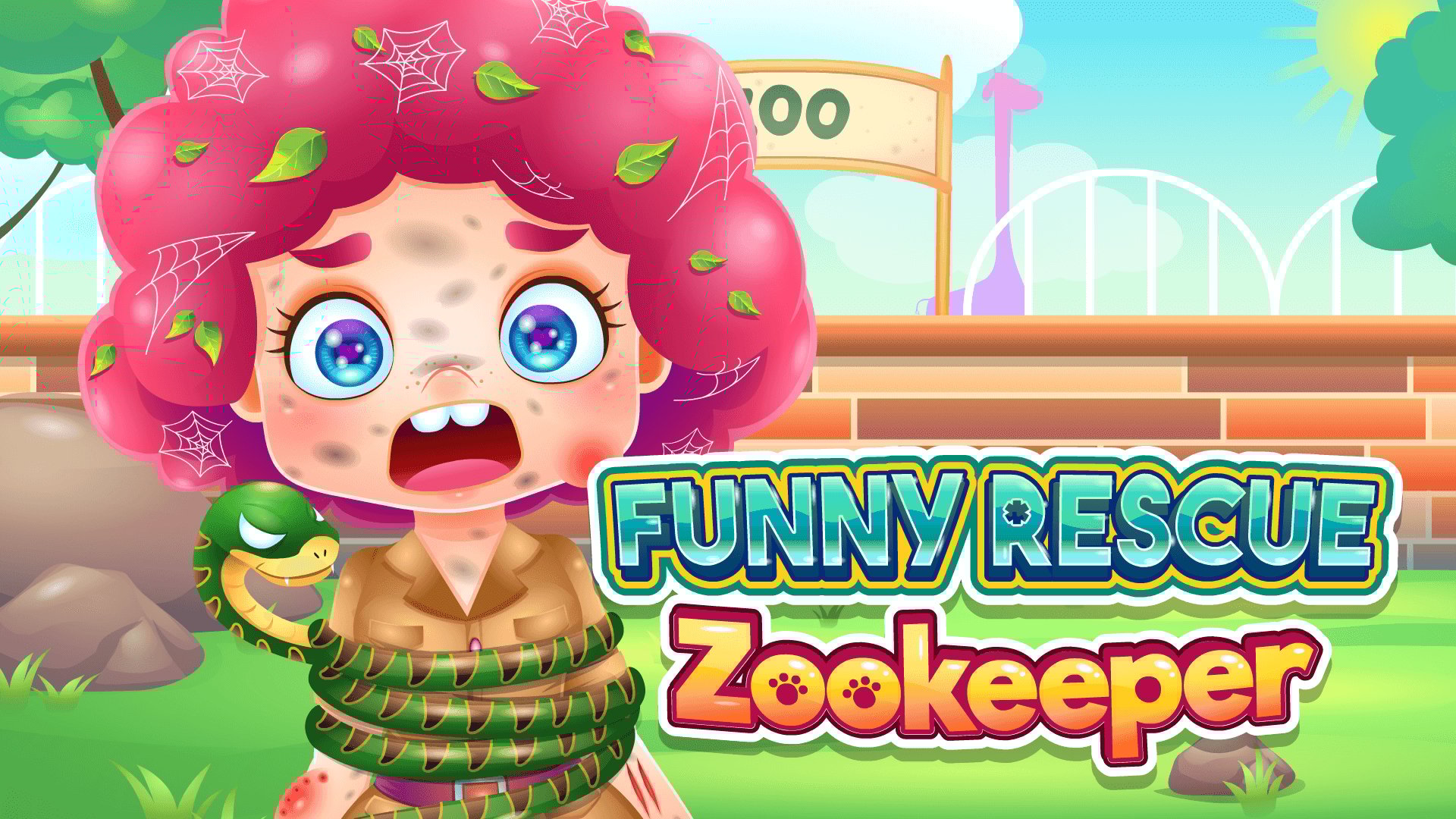 Thumbnail Funny Rescue Zookeeper 🕹️ Play on CrazyGames