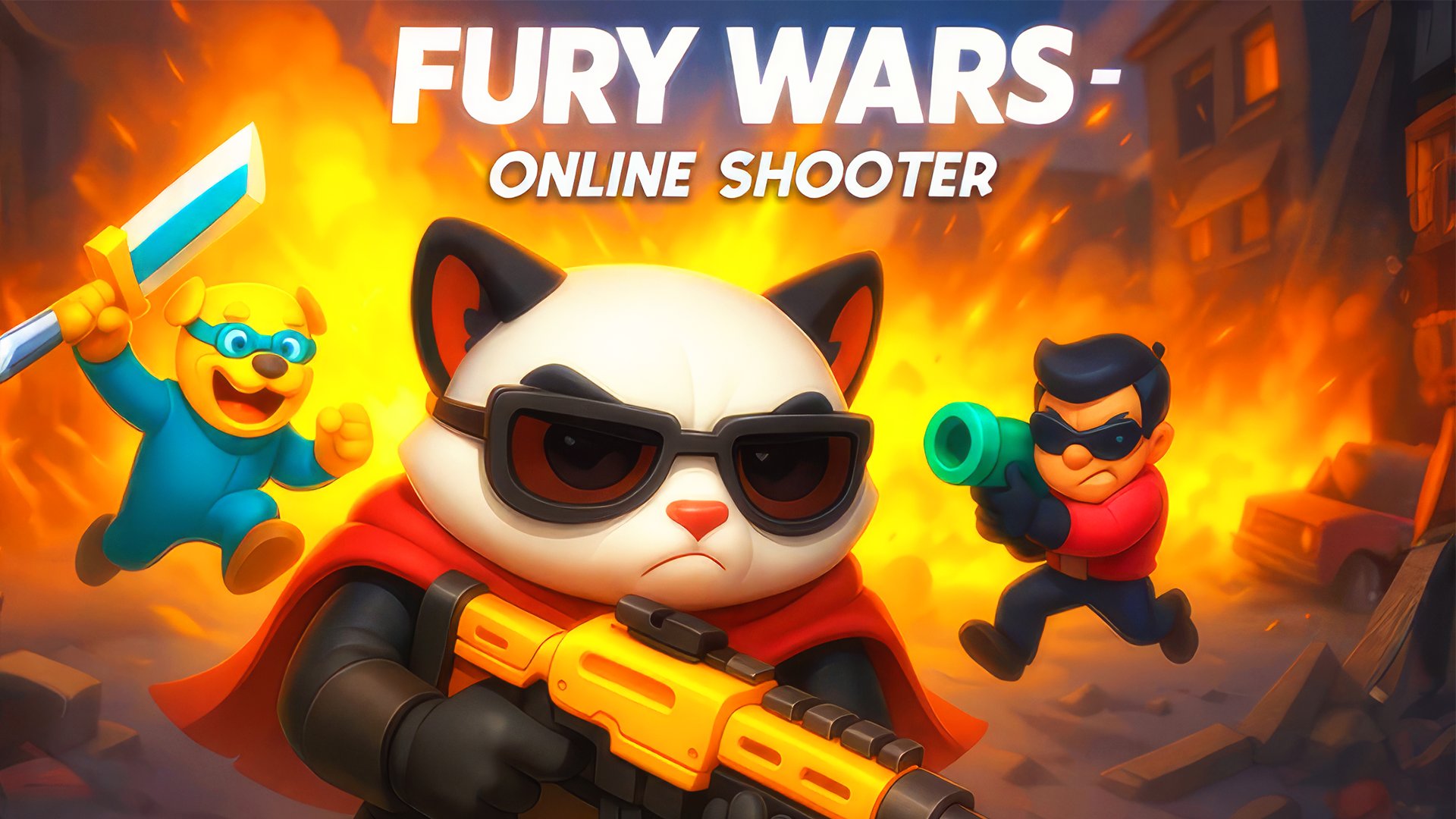 Thumbnail Fury Wars - Online Shooter 🕹️ Play on CrazyGames