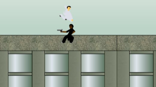 Matrix Bullet Time Fighting