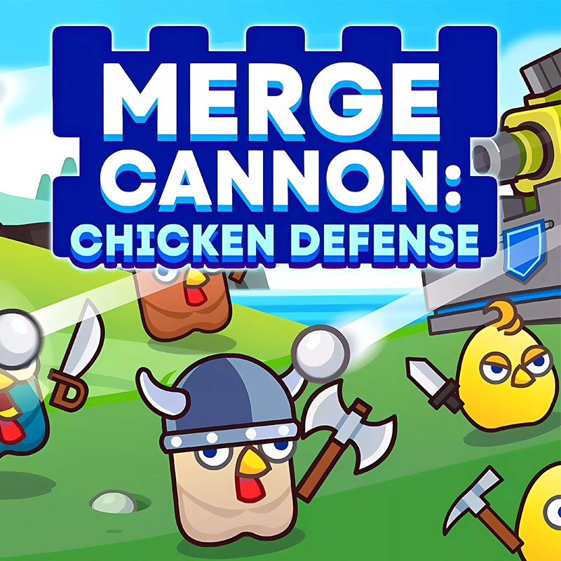 Merge Cannon: Chicken Defense