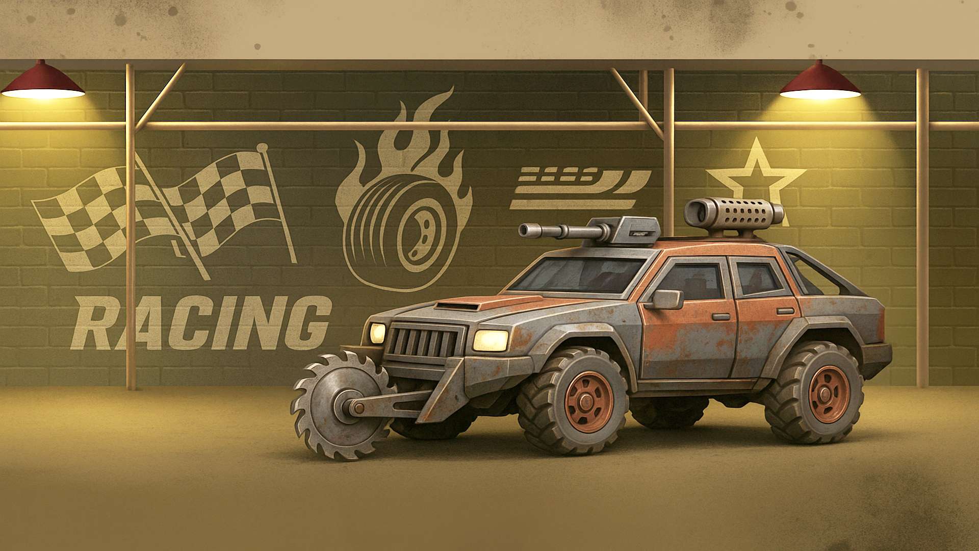 Zombie Car Racing 🕹️ CrazyGamesでプレイ