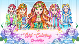 Girl Coloring Dress Up