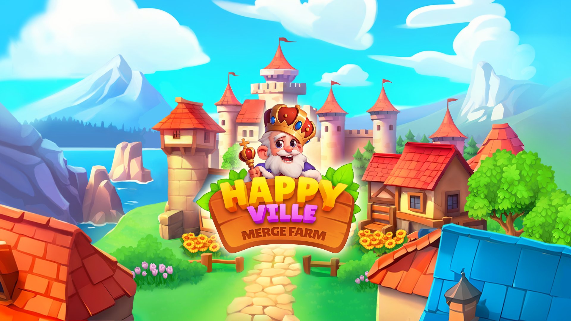 Play HappyVille Merge Farm | Build your dream village, relax, and earn coins free on ZestPlay
