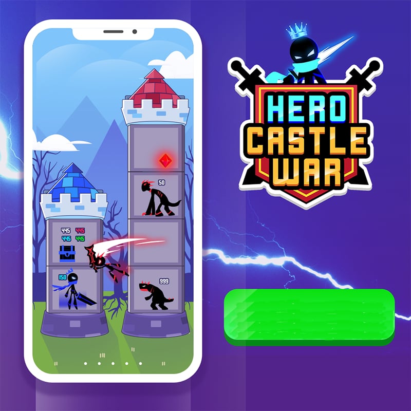 Hero Castle War: Tower Attack 🕹️ CrazyGamesでプレイ