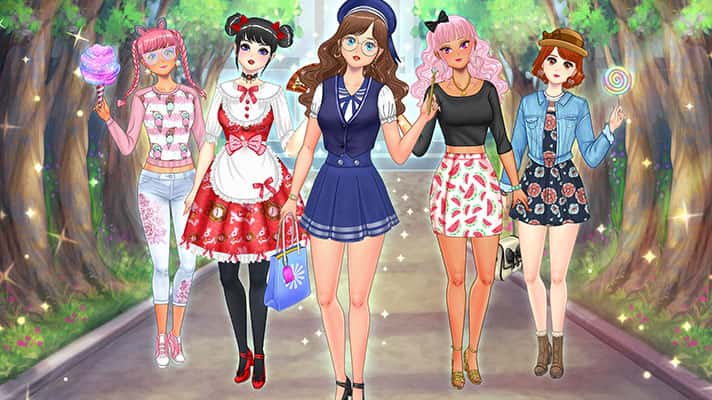 anime fashion dress up games Andrea Maxi Dress – Retrofete main image 0