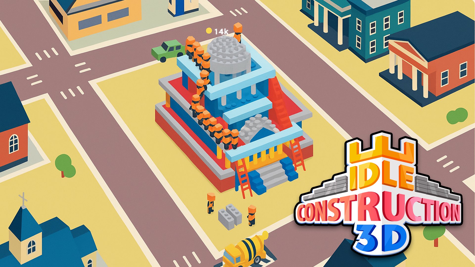 Thumbnail Idle Construction 3D 🕹️ Play on CrazyGames