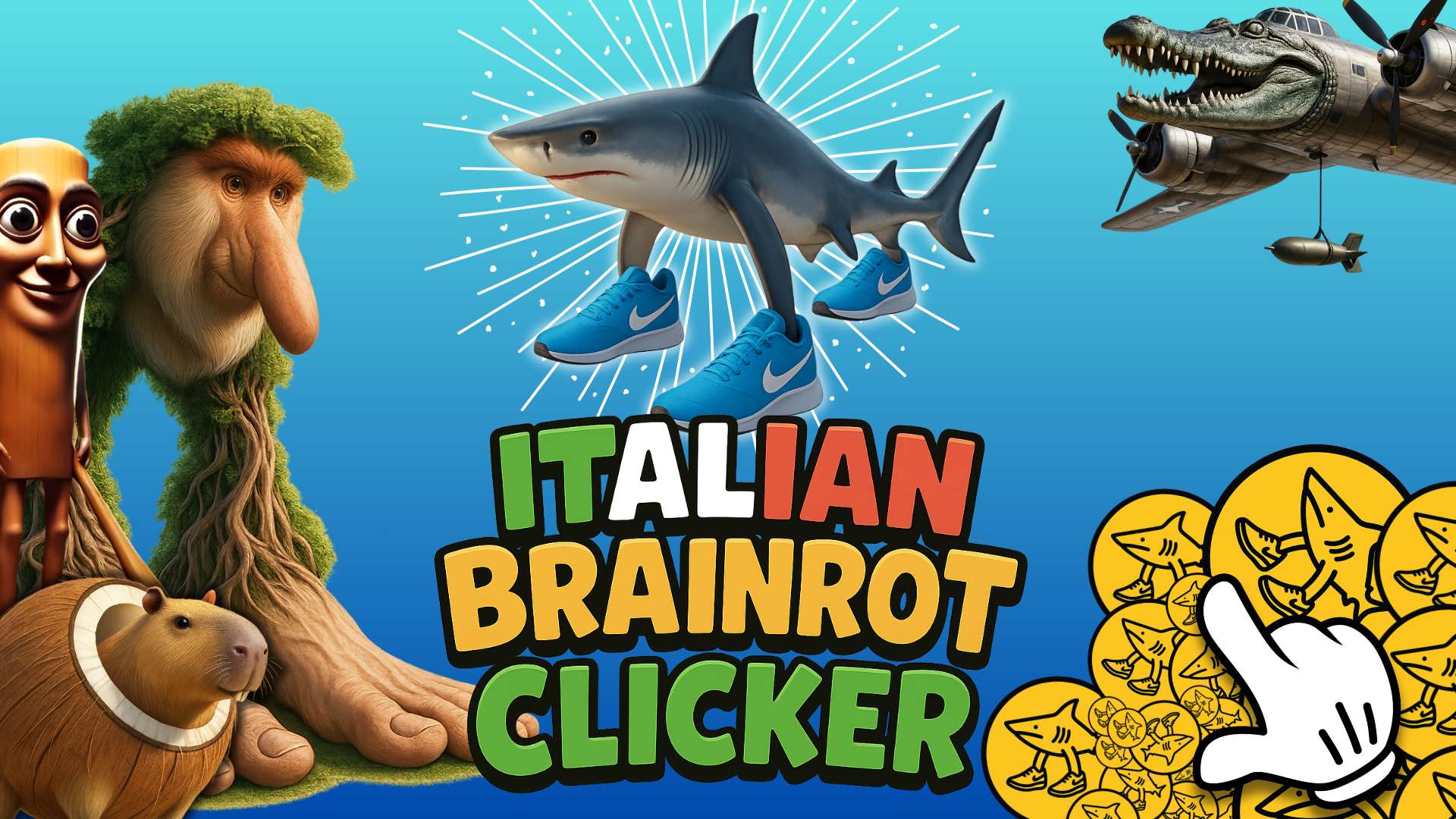 Italian Brainrot Clicker Game 🕹️ CrazyGamesでプレイ