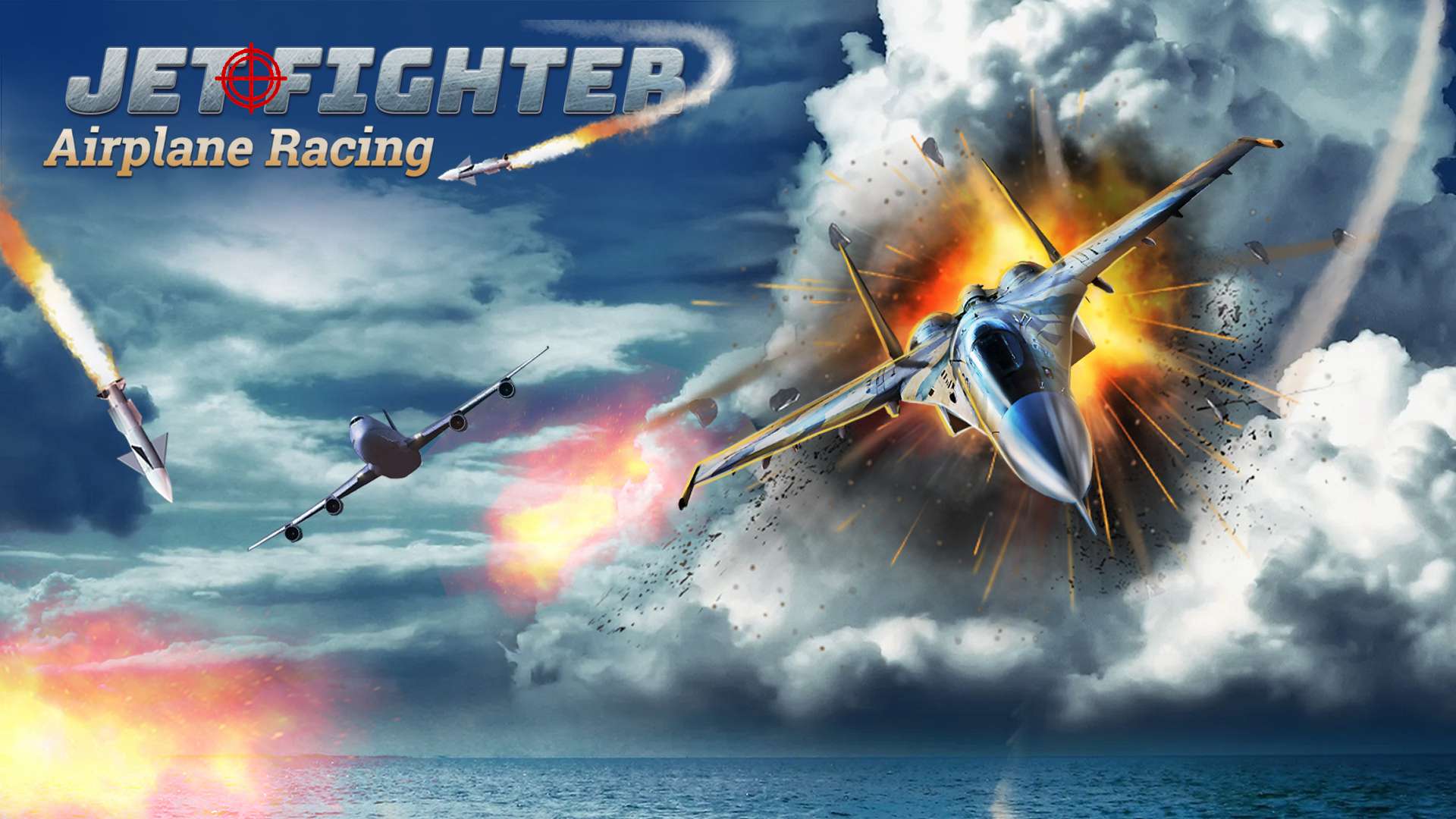 Jet Fighter Airplane Racing 🕹️ CrazyGamesでプレイ