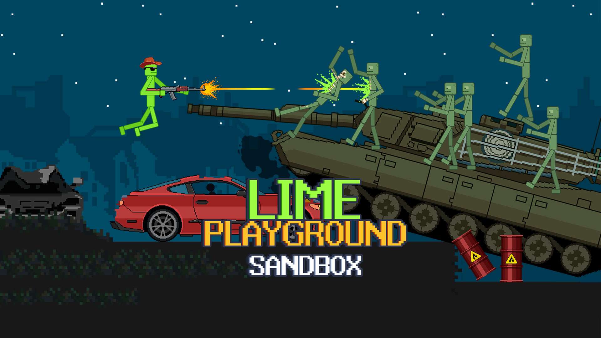 Lime Playground Sandbox 🕹️ Грайте на CrazyGames