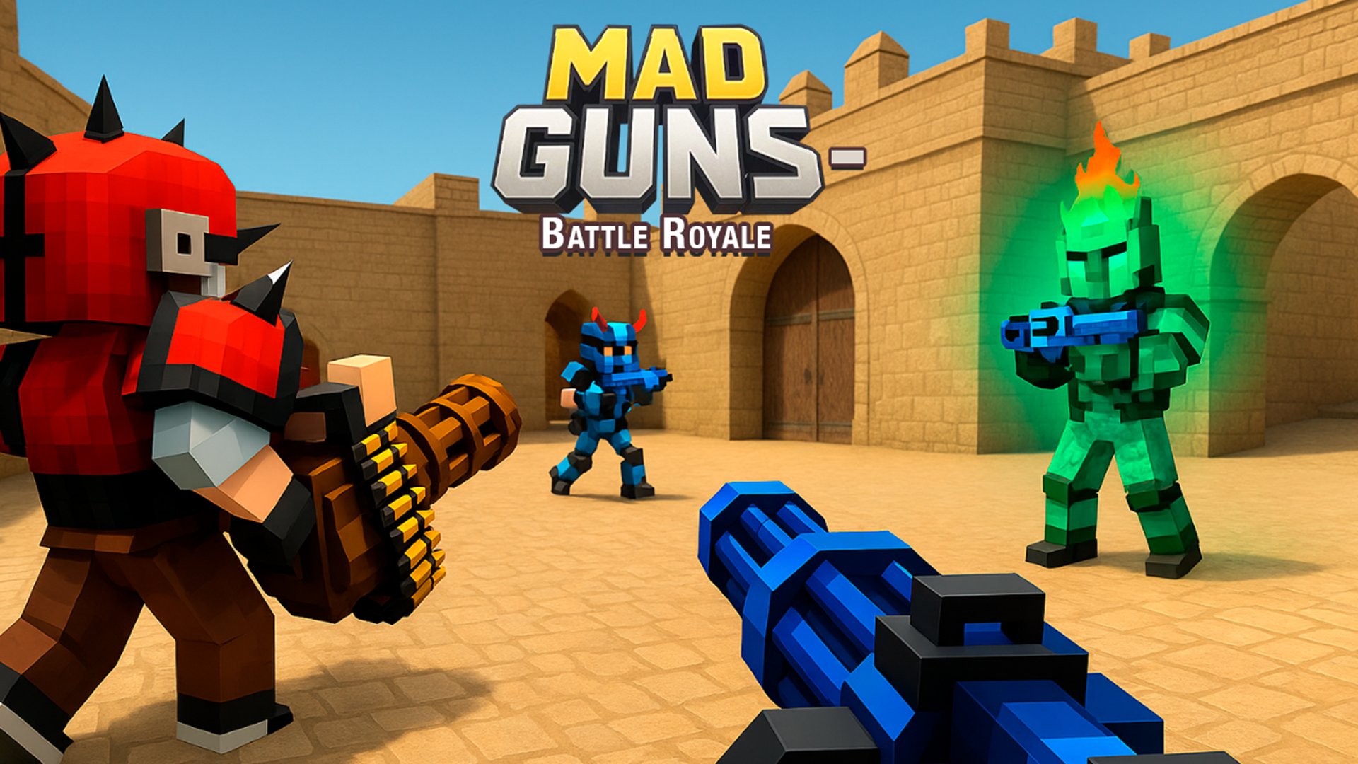 Thumbnail Mad GunS - Battle Royale 🕹️ Play on CrazyGames
