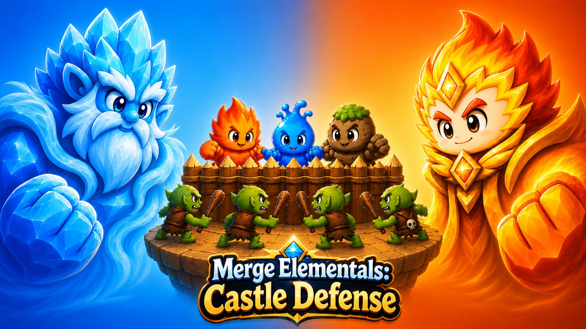 Merge Elementals: Castle Defense