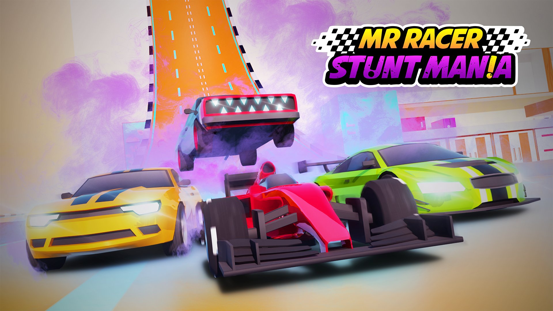 Thumbnail MR RACER Stunt Mania 🕹️ Play on CrazyGames