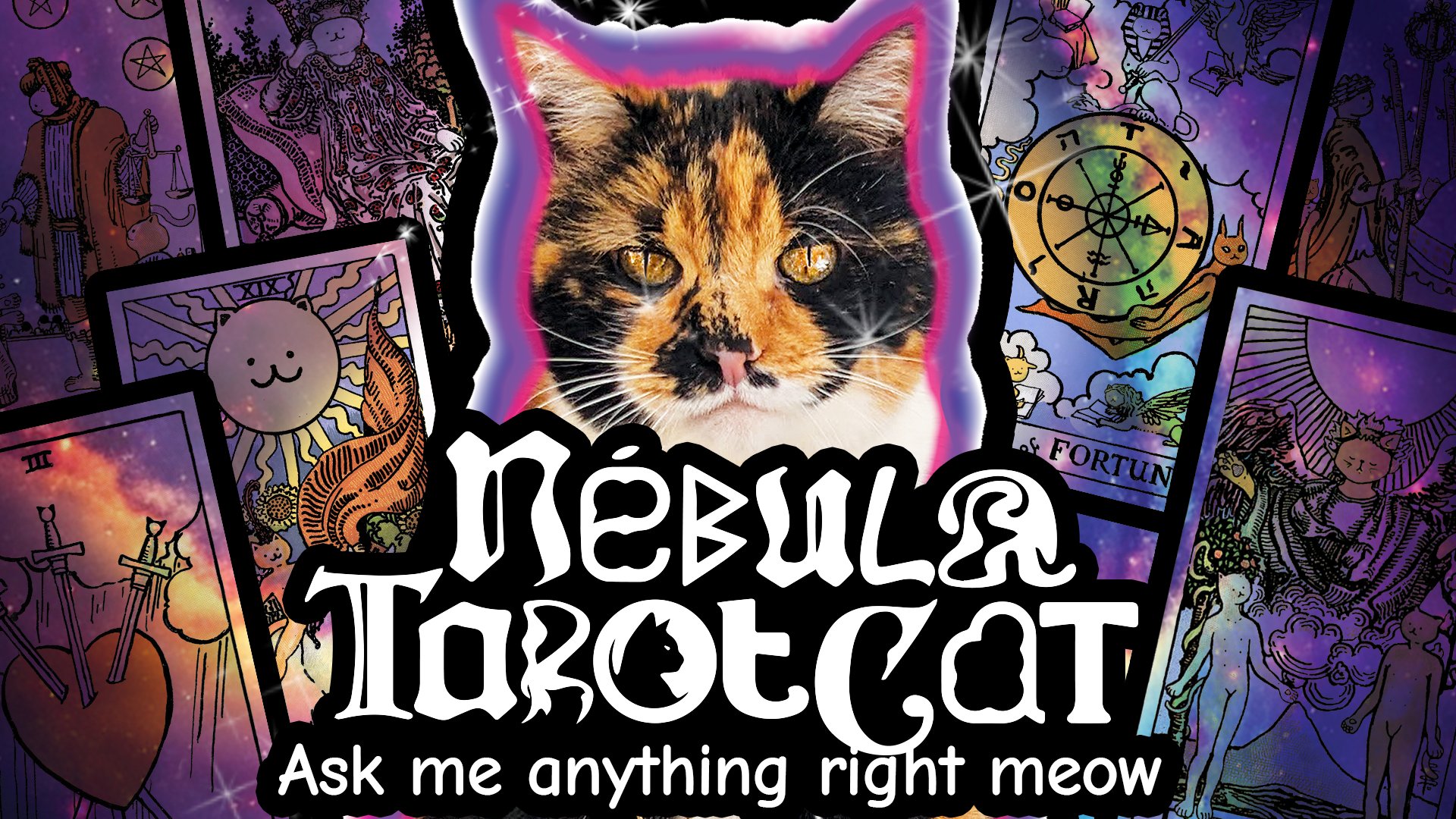 Nébula Tarot Cat - Game Screenshot