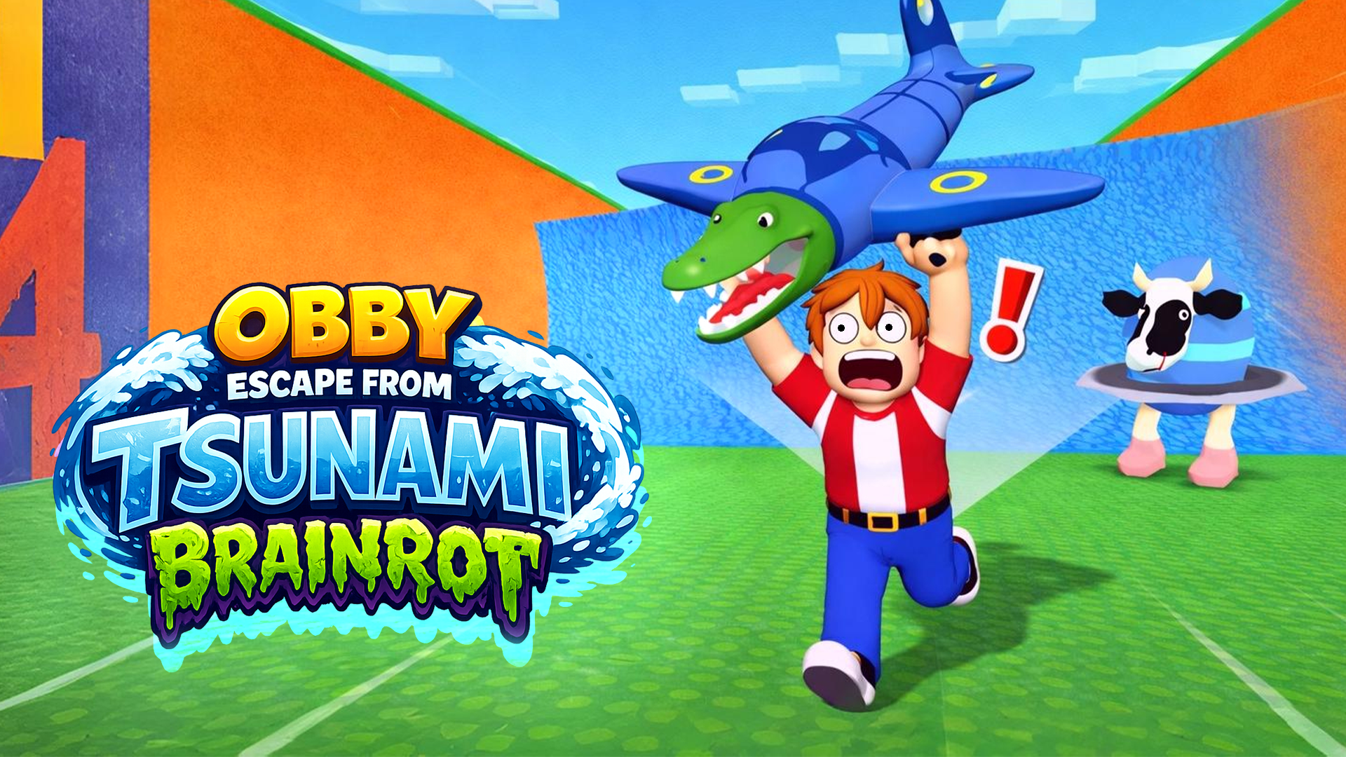 Obby Escape from Tsunami Brainrot