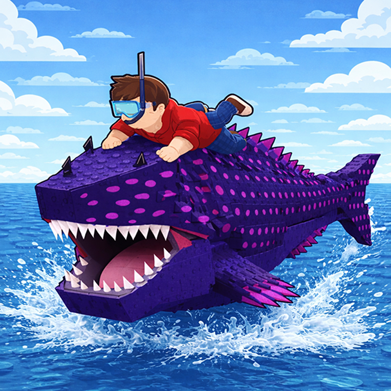 Obby Fish Challenge: Ride