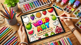 Word Art - Color Book Puzzle