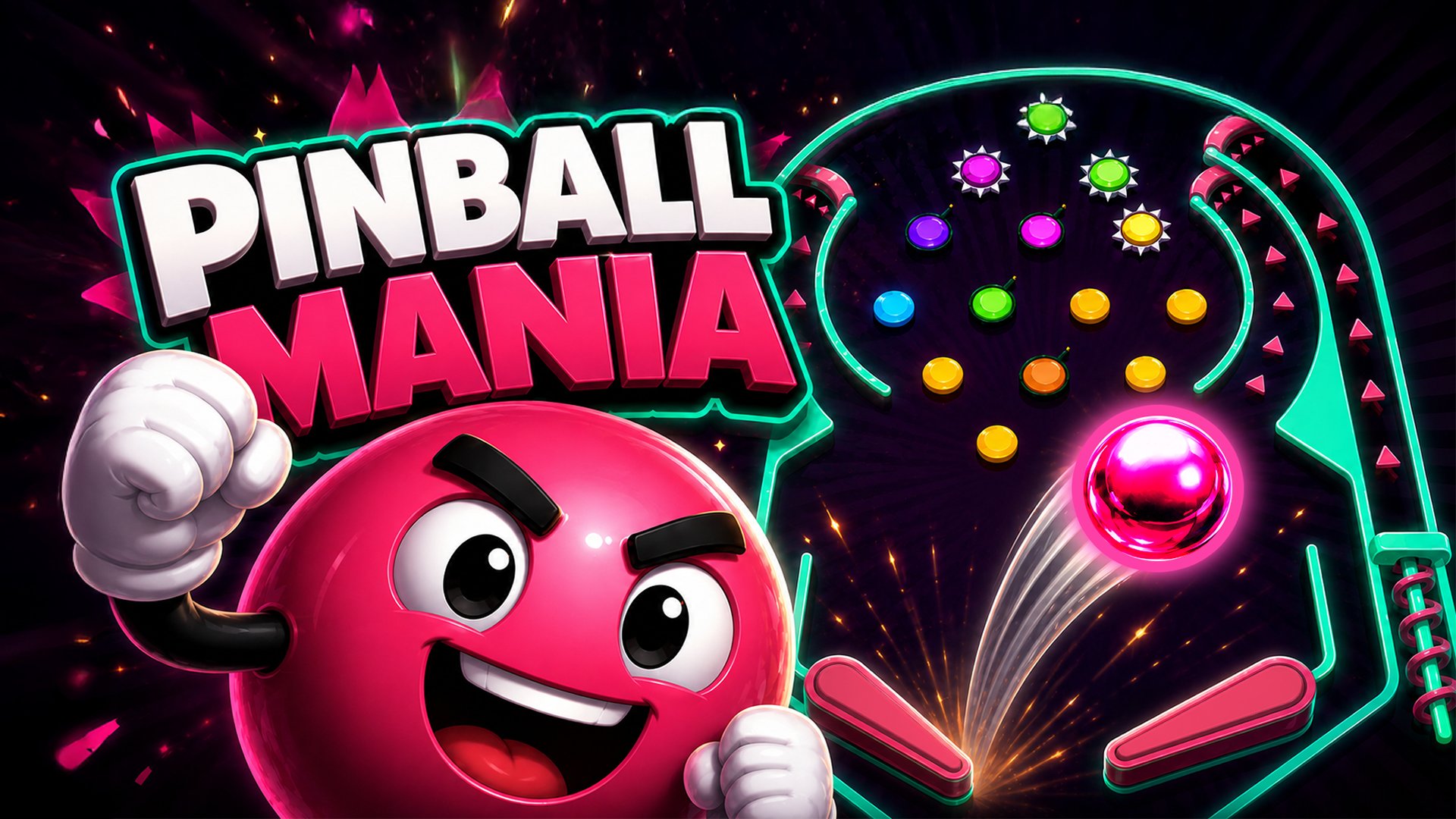 Play Pinball Mania arcade browser game online free. Addictive roguelike pinball with custom upgrades and dynamic physics.