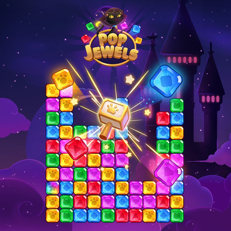 🎮 Pop Jewels 🕹️ CrazyGamesでプレイ