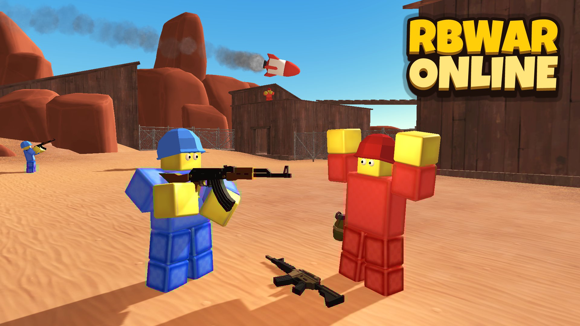 Thumbnail RBWAR Online: Red vs Blue! 🕹️ Play on CrazyGames