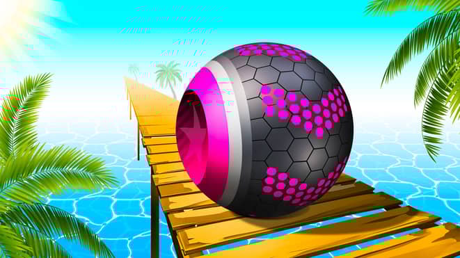 Rolling Balls Sea Race